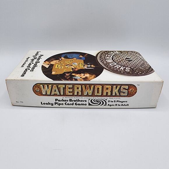 Vintage 1972 Parker Bothers Waterworks Leaking Pipe Card Game, No. 770, Complete - Picture 4 of 7